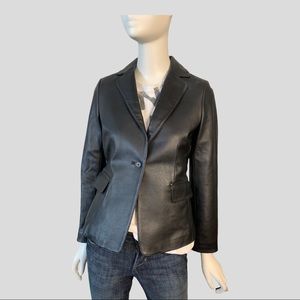 Classic OPART Genuine Leather  Black Blazer/Jacket